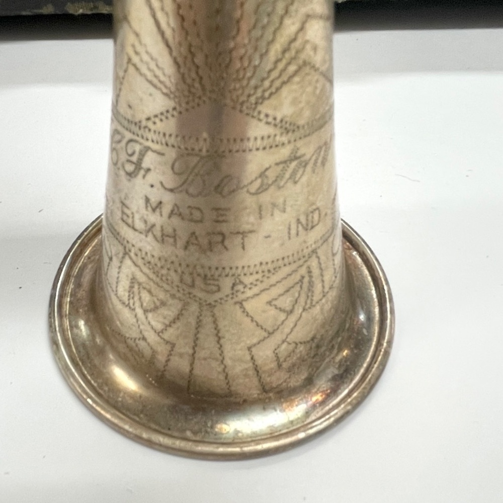 Vintage Silver Clarinet C. J. Boston Elkhart Indiana in Case - Picture 11 of 15